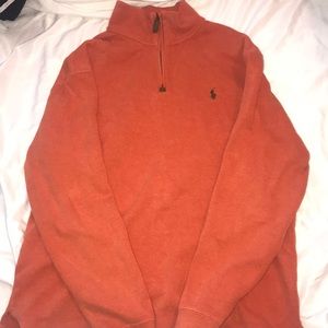 Ralph Lauren orange long sleeve polo